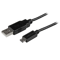 Short Micro-USB Cable - M/M - 1 ft