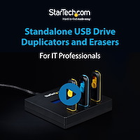 StarTech.com Standalone 1 to 2 USB Thumb Drive Duplicator/Eraser, Multiple  USB Flash Drive Copier/Cloner