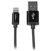 30 cm (11 in) USB to Lightning Cable - Short iPhone / iPad / iPod Charger Cable - Lightning to USB Charging Cable - Apple MFi Certified - Black