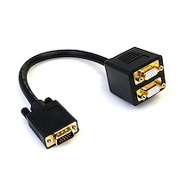 1 ft VGA to 2x VGA Video Splitter Cable – M/F