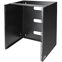 12U Wall Mount Network Rack - 14 Inch Deep (Low Profile) - 19" Patch Panel Bracket for Shallow Server and IT Equipment, Network Switches - 125lbs/57kg Weight Capacity, Black